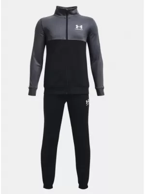 Chlapecká souprava UNDER ARMOUR UA RIVAL CB KNIT TRACK SUIT 1373978-044 ŠEDÁ