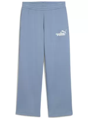 Dámské tepláky PUMA ESS NATURE 2 0 COMFORT LOGO STRAIGHT PANTS FL OP 68808134 COOL BLUE