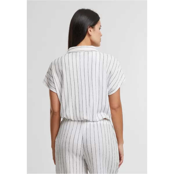  Dámská blůza URBAN CLASSICS TB7474 OFF WHITE/BLACK 