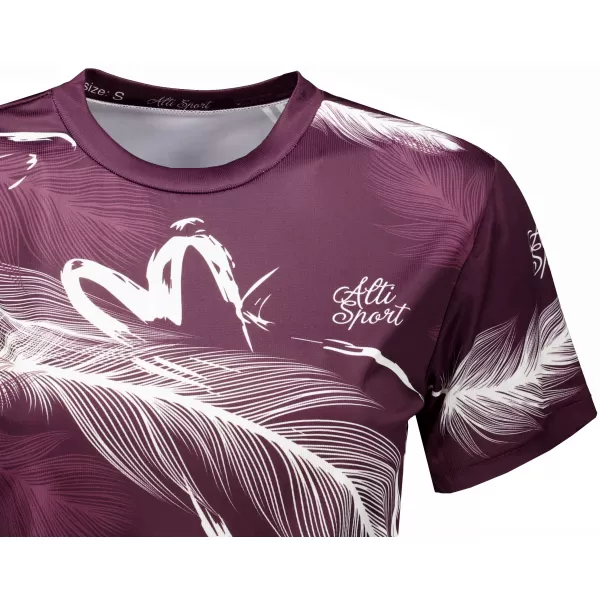  Dámský crop top premium ALTISPORT VOJ/ALW001TR07 FIALOVÁ 