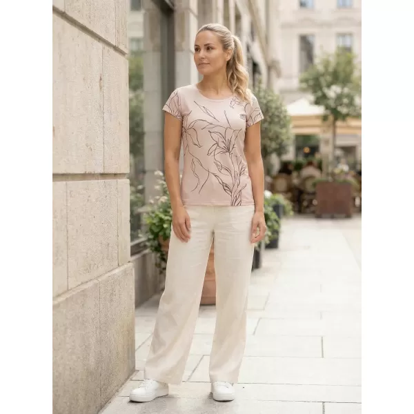  Dámské volnočasové triko premium ALTISPORT VOJ/ALW100TR06 HNĚDÁ 