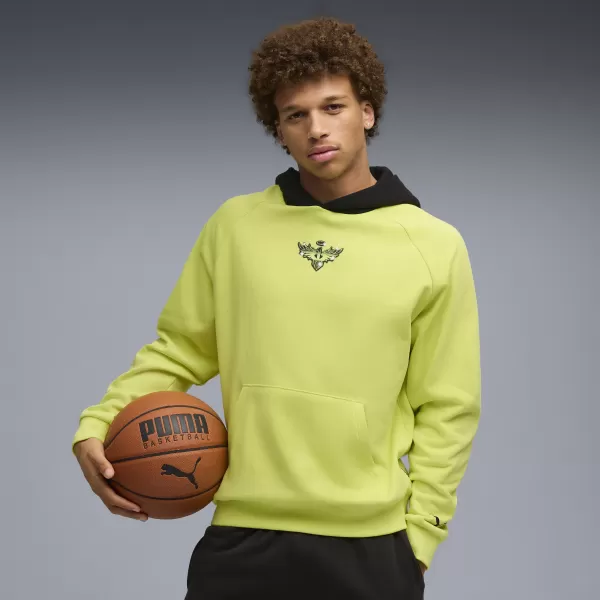  Pánská mikina PUMA MELO ALWAYZ ON 1 HOODIE 63075205 LEMON SHERBERT 