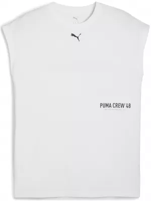 Pánské triko PUMA M GRAPHIC CUTOFF TANK 52762002 PUMA WHITE