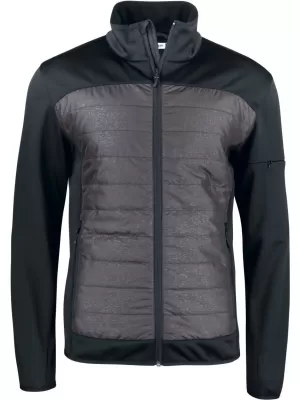 Pánská reflexní hybridní bunda CLIQUE | CUSTER JACKET MEN BLACK/REFLECTIVE