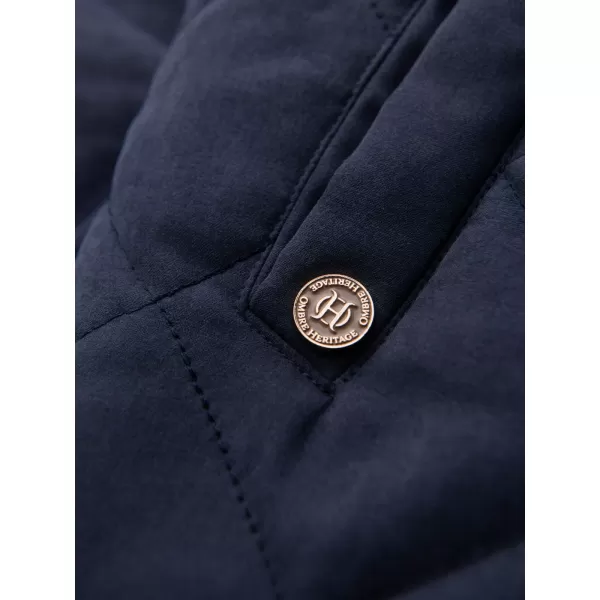  Pánská vesta OMBRE OM-JAVJ-0277 NAVY BLUE 