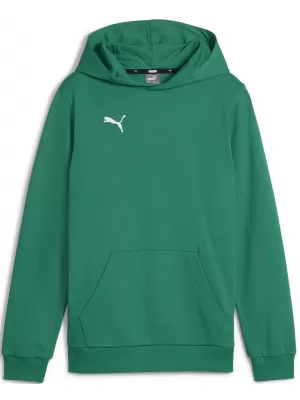 Dětská mikina PUMA TEAMGOAL CASUALS HOODY JR 658619_05 SPORT GREEN/PUMA WHITE