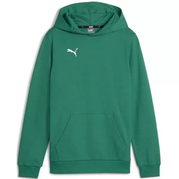  Dětská mikina PUMA TEAMGOAL CASUALS HOODY JR 658619_05 SPORT GREEN/PUMA WHITE 
