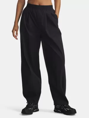 Dámské sportovní kalhoty UNDER ARMOUR UA UNSTOPPABLE WVN PLEAT PT 6007027-001 ČERNÁ