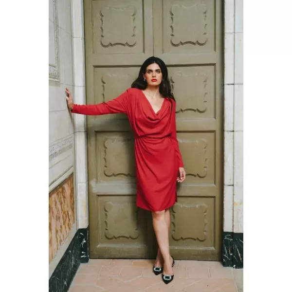  Dámské šaty STYLOVE S428 RED 