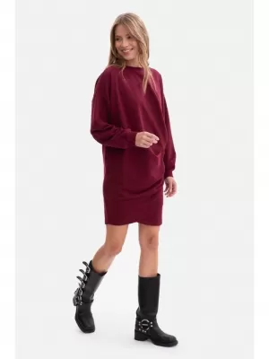 Dámské šaty BEWEAR B298 BURGUNDY
