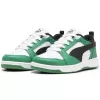 Dětské boty PUMA REBOUND V6 LO PS 39383405 PUMA WHITE/PUMA BLACK/GREEN