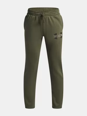 Chlapecké tepláky UNDER ARMOUR UA RIVAL FLC CBLCK GRPHC JGR 6004995-390 ZELENÁ