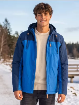 Pánská zimní bunda ALTISPORT NEROM MODRÁ