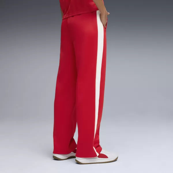  Dámské tepláky PUMA T7 ALWAYS ON STRAIGHT TRACK PANTS OP 62979711 FOR ALL TIME RED 
