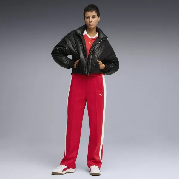  Dámské tepláky PUMA T7 ALWAYS ON STRAIGHT TRACK PANTS OP 62979711 FOR ALL TIME RED 