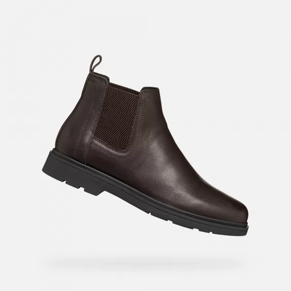  Pánské boty GEOX SPHERICA EC1 G006535 TMAVĚ HNĚDÁ 