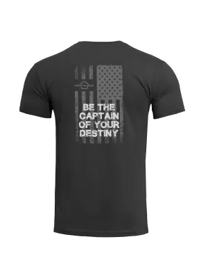 Triko PENTAGON AGERON AMERICAN FLAG K09012 BLACK