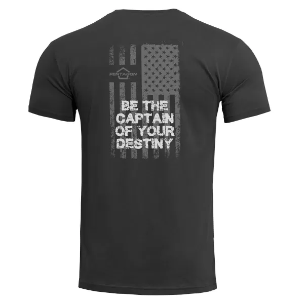  Triko PENTAGON AGERON AMERICAN FLAG K09012 BLACK 