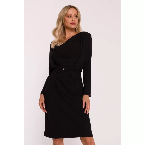  Dámské šaty STYLOVE S428 BLACK 