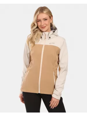 Dámská softshellová bunda KILPI RAVIA-W ZL0125KI BÉŽOVÁ