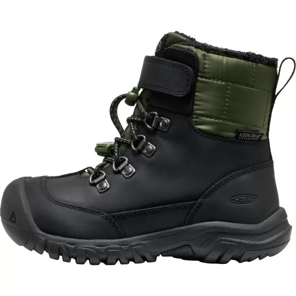  Dětské zimní boty KEEN KANIBOU WP BLACK/BRONZE GREEN 