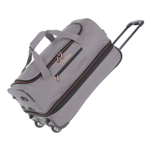  Taška TRAVELITE BASICS WHEELED DUFFLE S GREY/ORANGE 