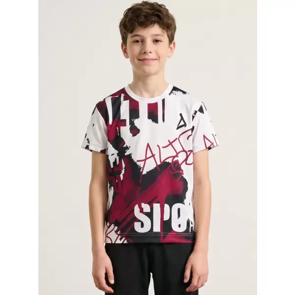 Dětské funkční triko premium ALTISPORT VOJ/ALK076TR01 WHITE/WINE 