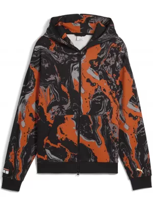 Pánská mikina PUMA LAFRANCE HEEM ERA FULL ZIP 63247101 ORANGE GLO/AOP