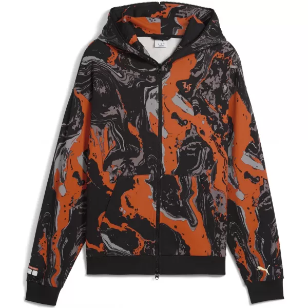  Pánská mikina PUMA LAFRANCE HEEM ERA FULL ZIP 63247101 ORANGE GLO/AOP 