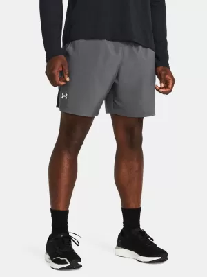 Pánské kraťasy UNDER ARMOUR UA LAUNCH 7'' SHORTS 1382620-025 ŠEDÁ