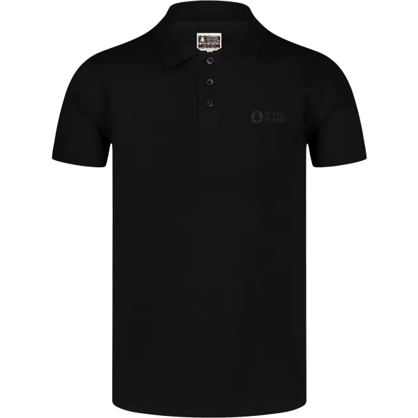  Pánské triko s límečkem NORDBLANC ETERNITY NBSMT8166 ČERNÁ 