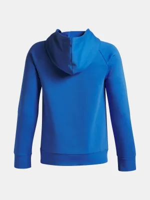 Chlapecká mikina UNDER ARMOUR UA RIVAL FLEECE BL HOODIE 1379791-402 MODRÁ