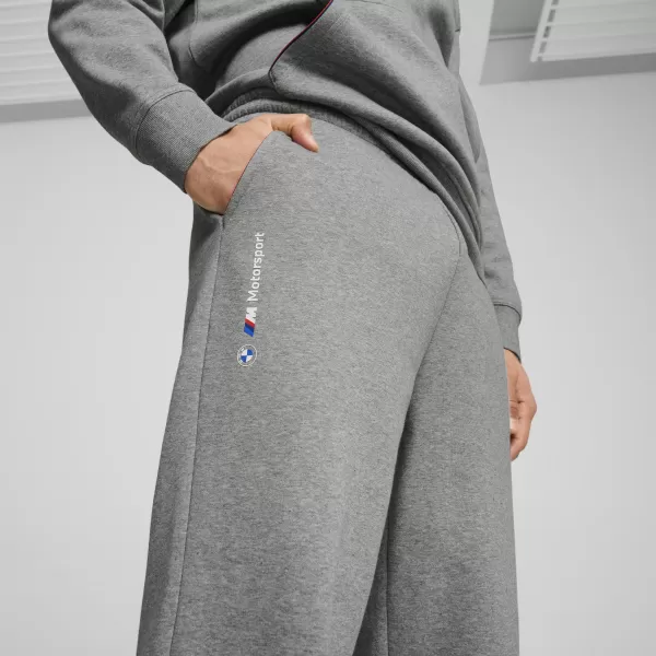  Pánské tepláky PUMA BMW MMS ESS+ PANTS FLEECE 62749903 MEDIUM GRAY HEATHER 