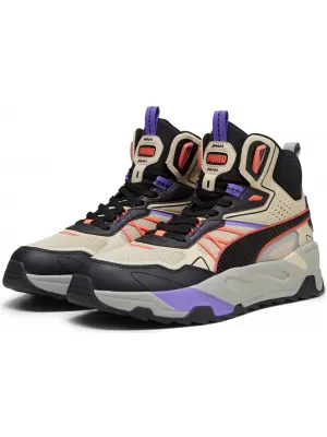 Boty PUMA TRINITY MID HYBRID 39232703 GRANOLA/BLACK/FIERY CORAL