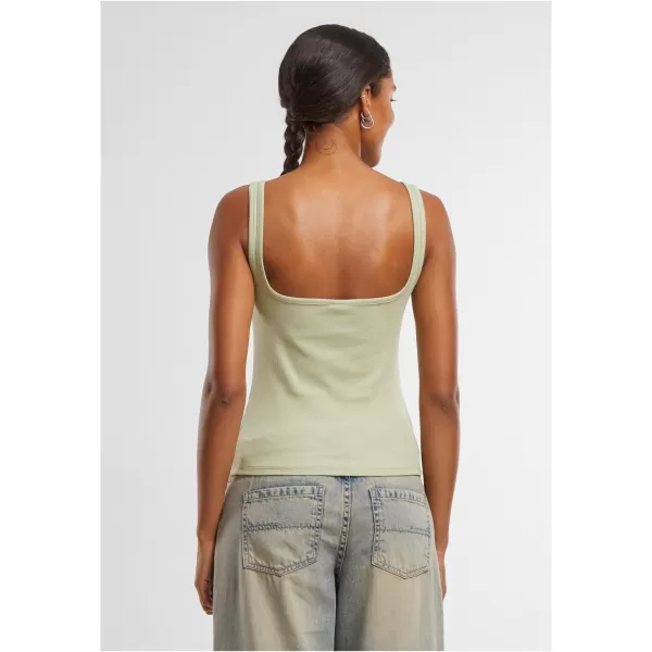  Dámské tílko URBAN CLASSICS TB7513A WHITE/SOFT SALVIA 