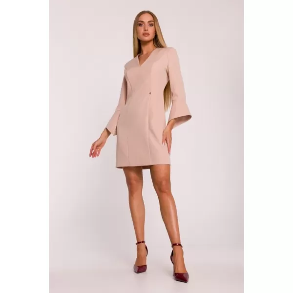  Dámské šaty MOE M876 BEIGE 