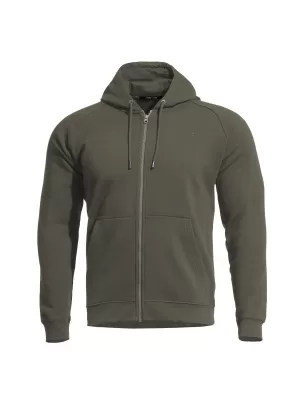 Mikina PENTAGON GRIFFIN HOOD SWEATER K09039 BROWN GREY