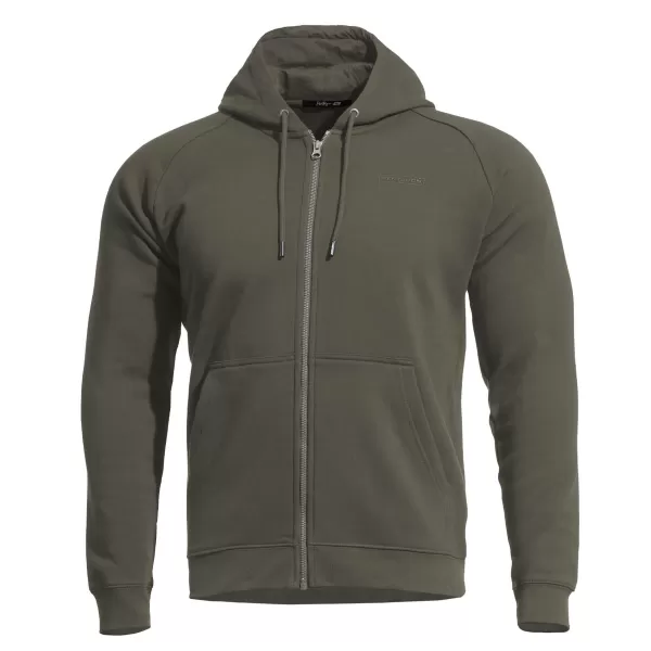  Mikina PENTAGON GRIFFIN HOOD SWEATER  K09039 BROWN GREY 