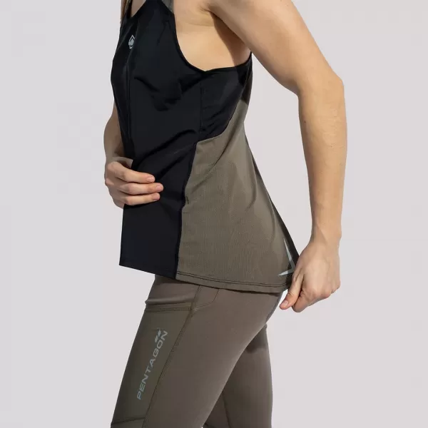  Dámské triko PENTAGON ARIA WOMENS TANK TOP OFF K09046 BROWN GREY/MIX 