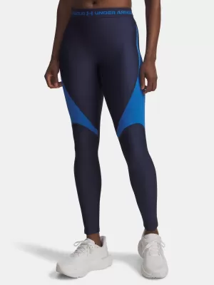 Dámské legíny UNDER ARMOUR UA HG RIB LEGGING 6003983-403 MODRÁ