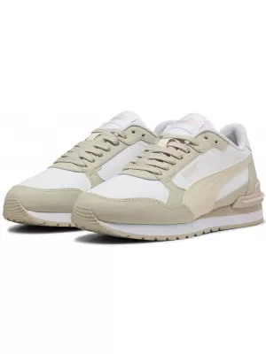 Dětské boty PUMA ST RUNNER V4 L JR 39973607 WHITE/AL SNOW/D DUST/MV MIST