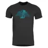 Triko PENTAGON WIREFRAME T-SHIRT K09056 BLACK