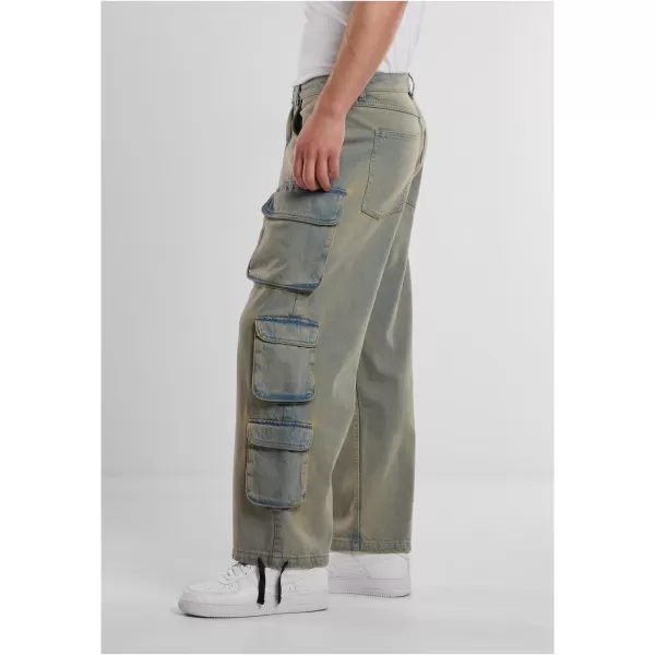  Pánské kalhoty URBAN CLASSICS TB7322 NEW LIGHT BLUE DIRTY WASHED 