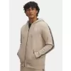 Pánská mikina UNDER ARMOUR UA ICON FLEECE FZ TAPING 1390298-299 HNĚDÁ