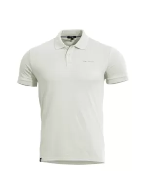 Pánské triko s límečkem PENTAGON MOTH PIQUET POLO SHIRT K09047 WHITE