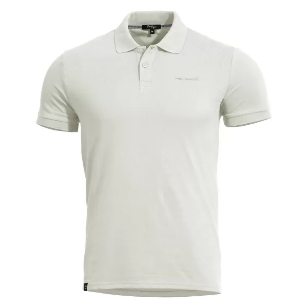  Pánské triko s límečkem PENTAGON MOTH PIQUET POLO SHIRT K09047 WHITE 