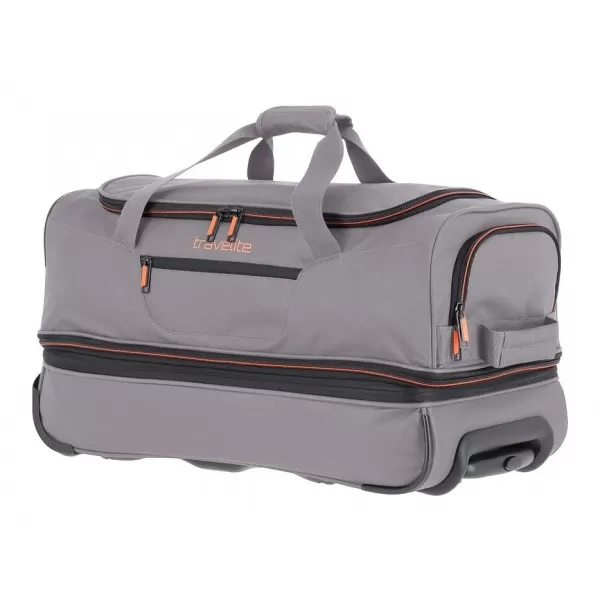  Taška TRAVELITE BASICS WHEELED DUFFLE S GREY/ORANGE 