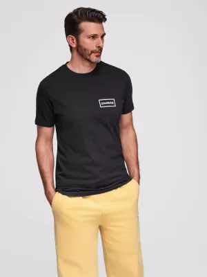Pánské triko OMBRE OM-TSPT-0231 BLACK
