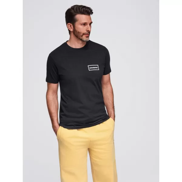  Pánské triko OMBRE OM-TSPT-0231 BLACK 