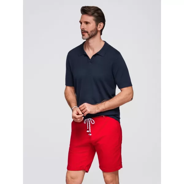  Pánské polo triko OMBRE OM-POSS-0159 NAVY BLUE 